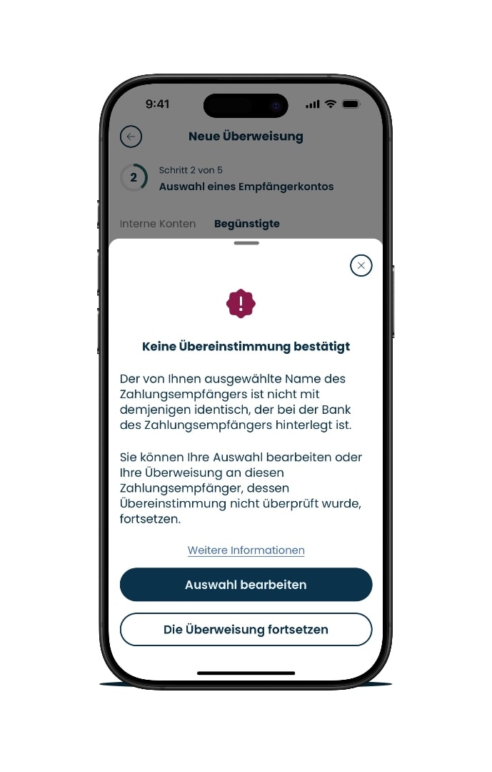 Bild mit unmöglicher Übereinstimmungsprüfung