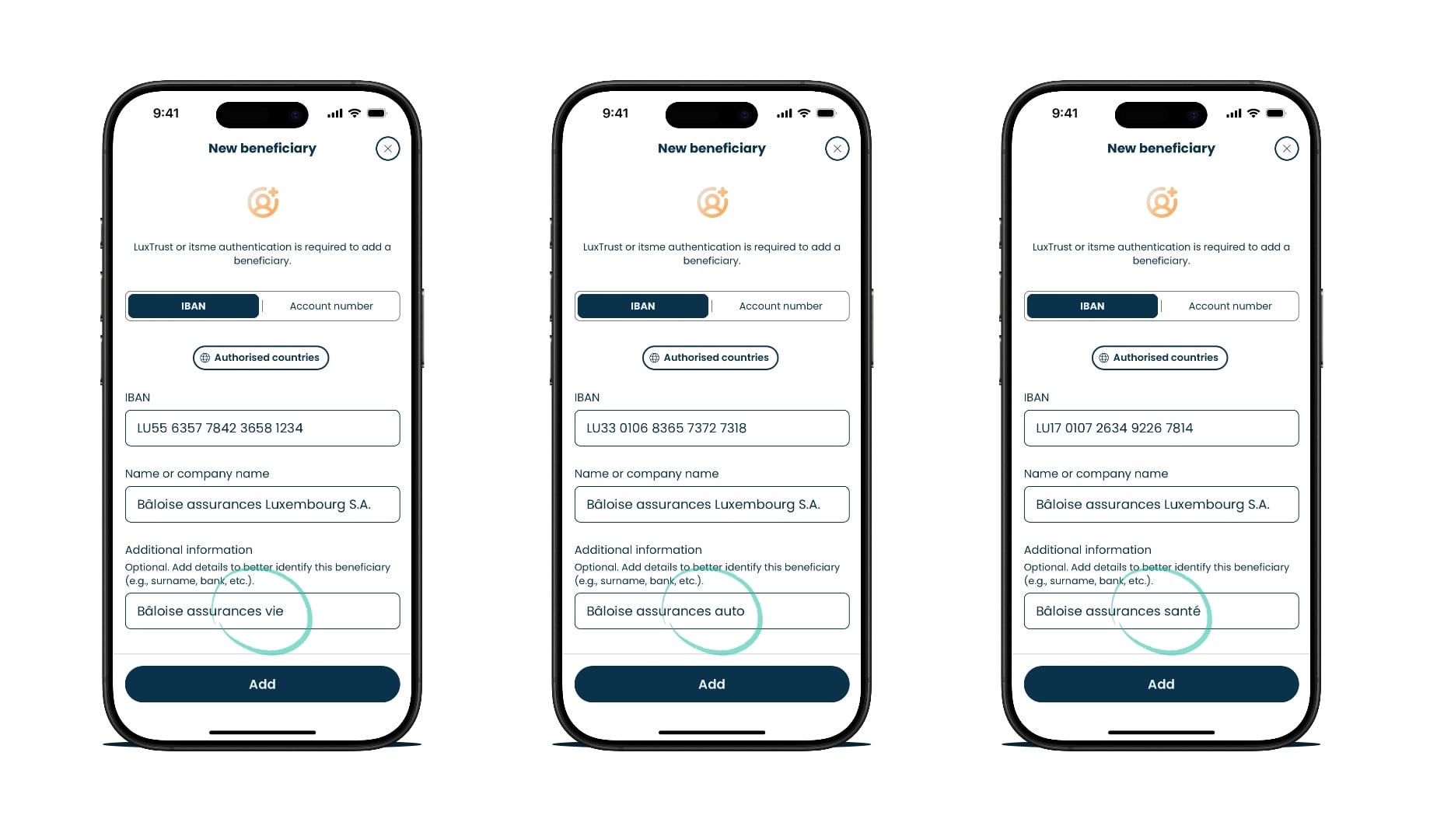 Beneficiary personalization image